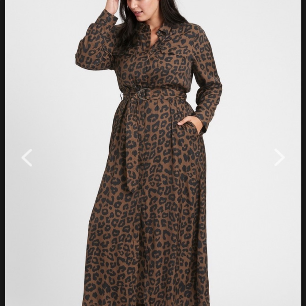 Banana Republic NWT XL Tall Utility Maxi Shirtdress.